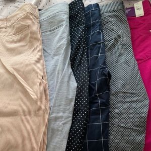 6 pairs of size 18 pants bundle: Ann Taylor & Gap